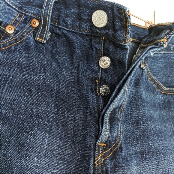 Vintage Rare R Tab 501 Levi’s Denim Jean Booty Short Frayed High Waist Shorts 30 - Picture 4 of 10